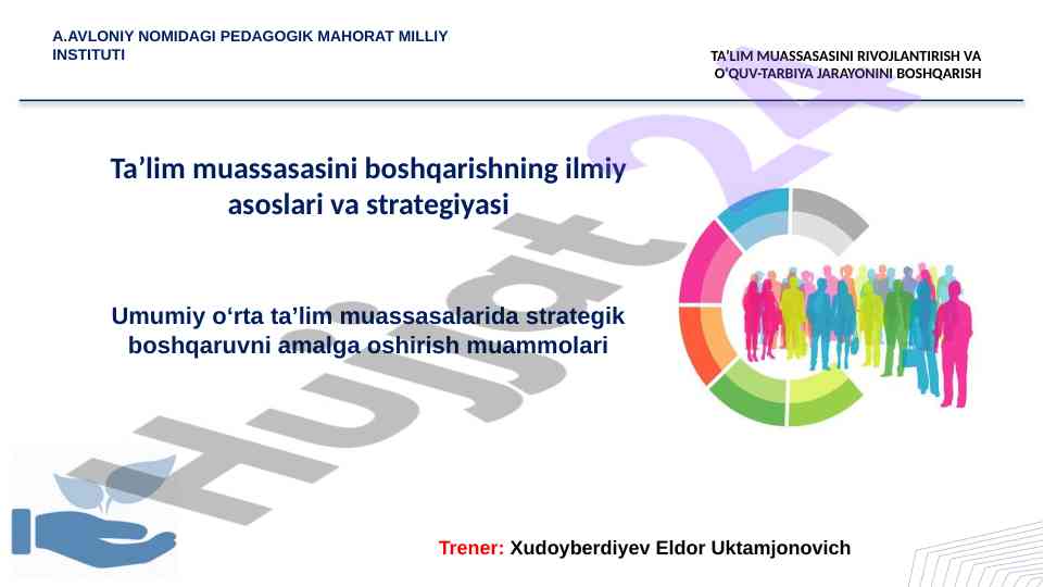 Ta’lim muassasasini rivojlantirish strategiyasi