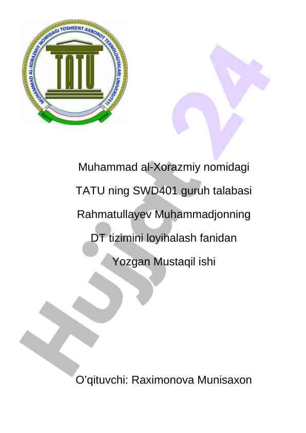 Dasturiy ta'minotni yaratish jarayoniga kirish