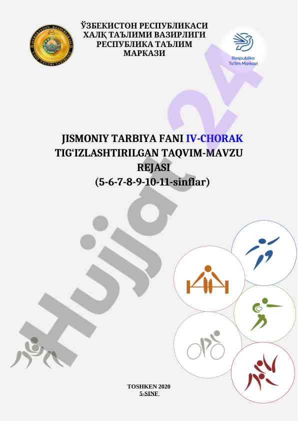 Jismoniy tarbiya fanida 4-chorak reja