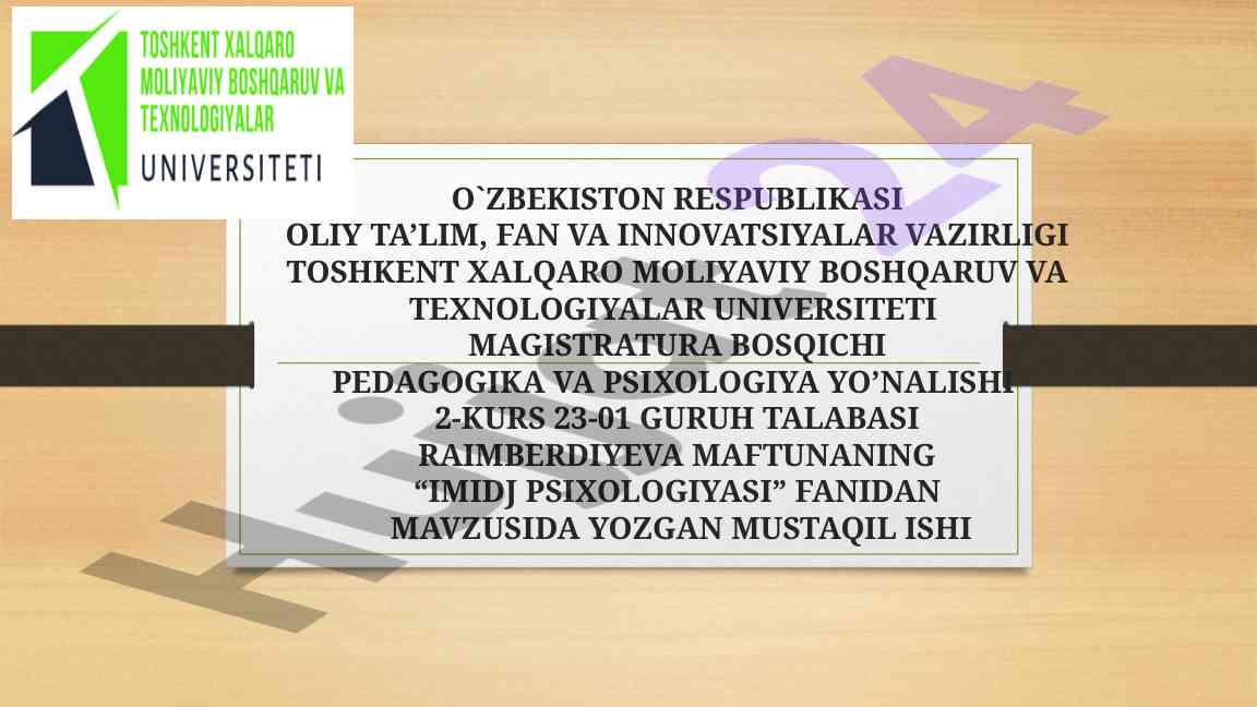 Psixologning qiyofasi va vazifalari