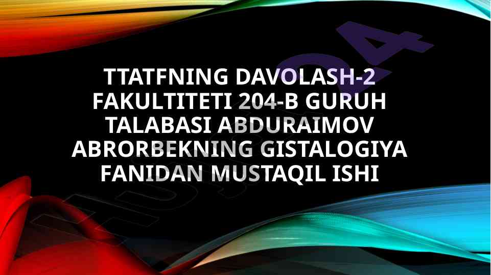 Organizimning nerv immun endokrin boshqariluvi mavzusi