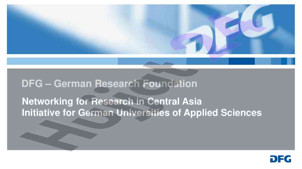 Networking for research in central asia overview