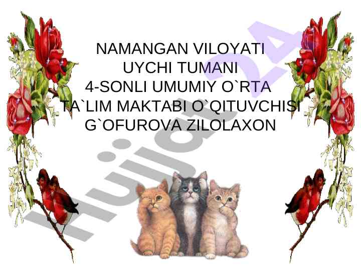 Matematika darsining oltin qoidalari