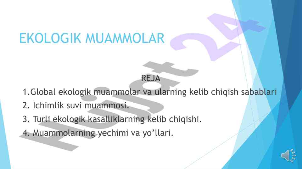 Global ekologik muammolar va ularning sabablari