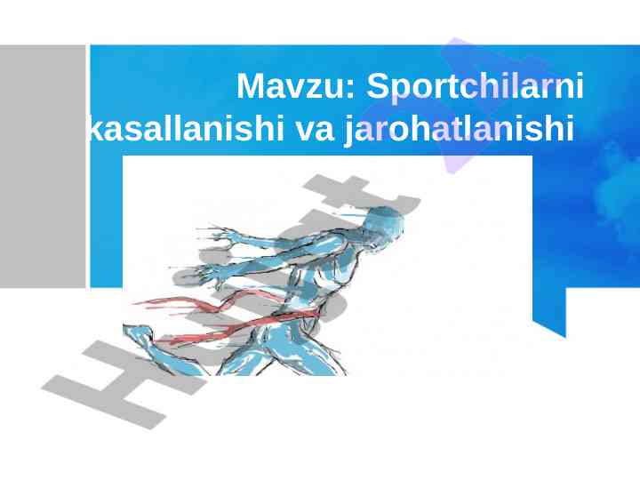 Sportchilarni kasallanishi va jarohatlanishi tahlili