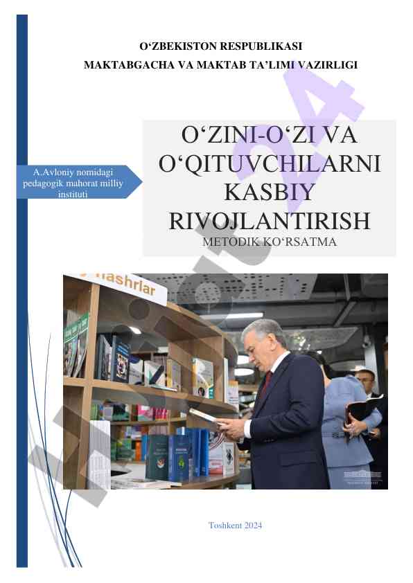 Oʻzini-oʻzi va oʻqituvchilarni kasbiy rivojlantirish