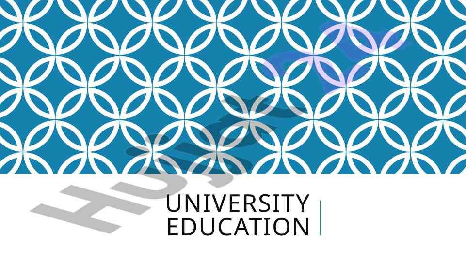 University education overview and key concepts