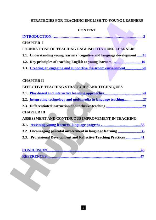 Strategies for teaching english to young learners