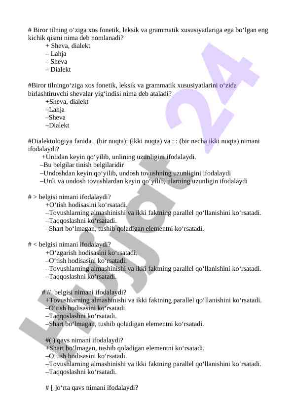 Dialekto-logiya oʻrganish usullari va asoslari