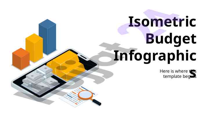 Isometric budget infographics for planets analysis