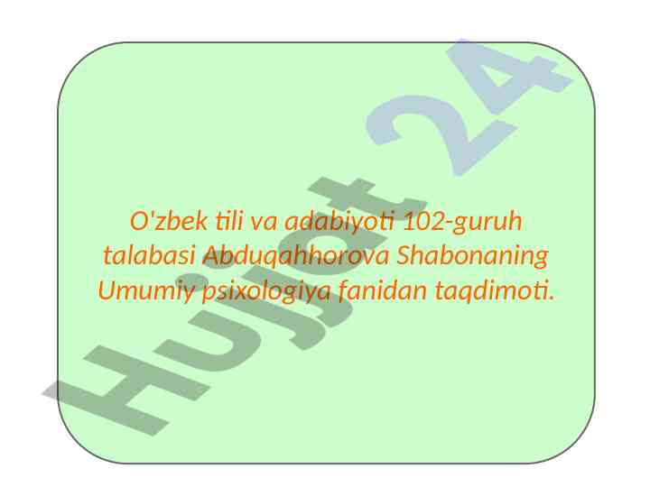 Oila psixologiyasi taqdimoti tajribasi