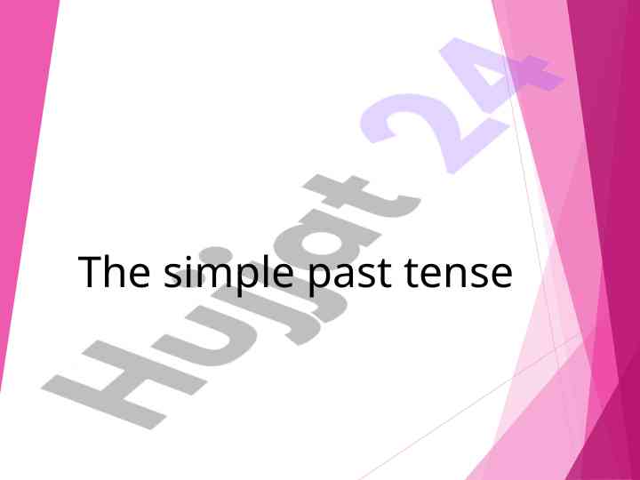 Understanding the simple past tense in english grammar
