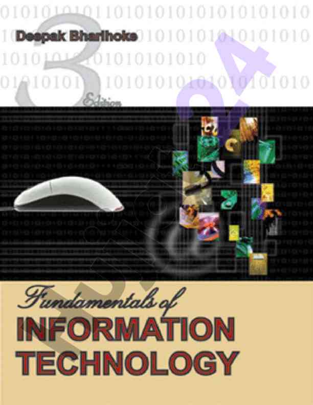 Fundamentals of information technology overview