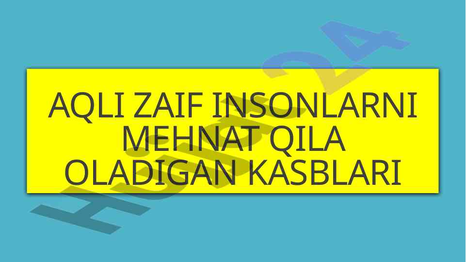 Mehnat ta'limi va kasblarni o'rgatish tadqiqoti