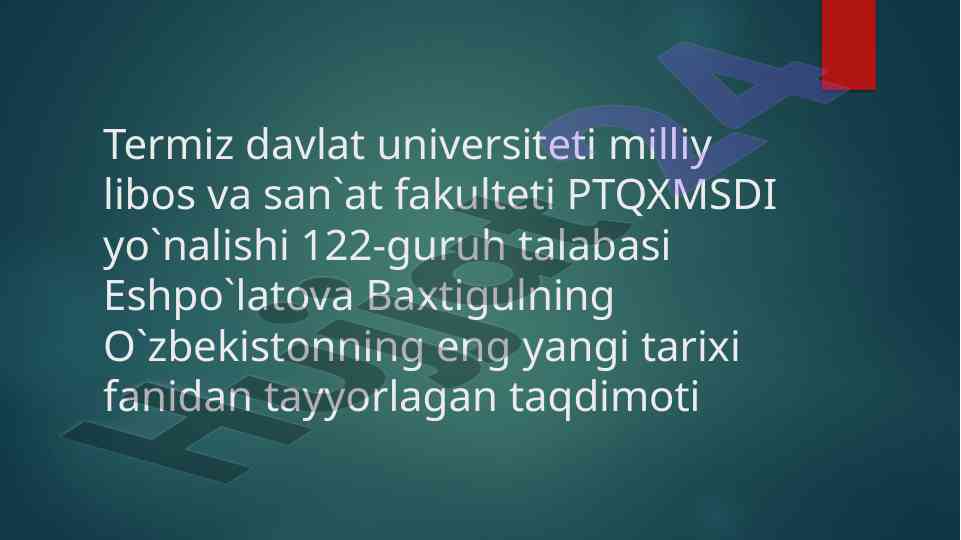 Sovet davlatining parchalanishi taqdimoti