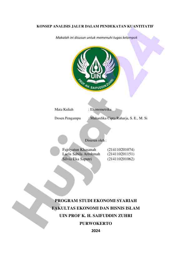 Konsep analisis jalur dalam pendekatan kuantitatif