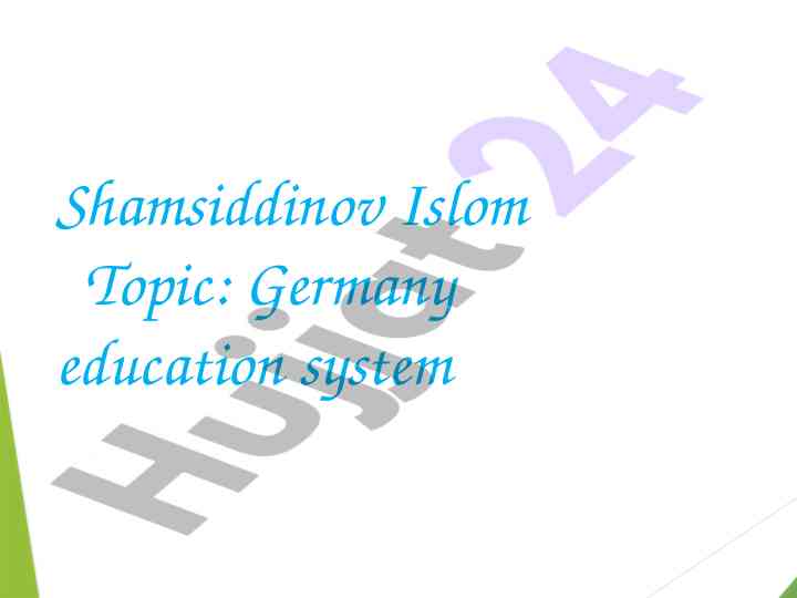 Germany education system overview and structure