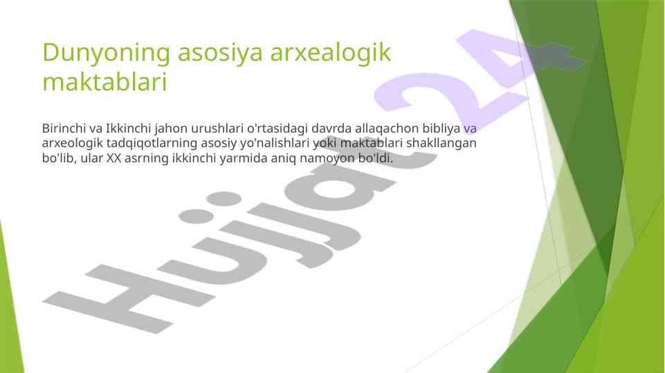 Xix asr arxeologik tadqiqotlari: ketlin kenyonning ishlari