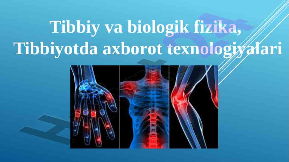 Biomechanics of joints in medical physics