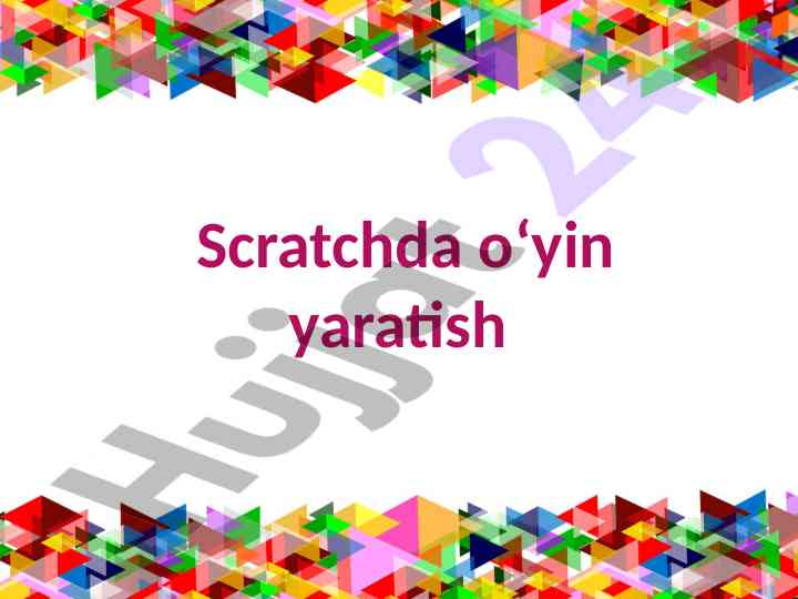 Scratchda o‘yin yaratish: kompyuter o‘yinlari janrlari