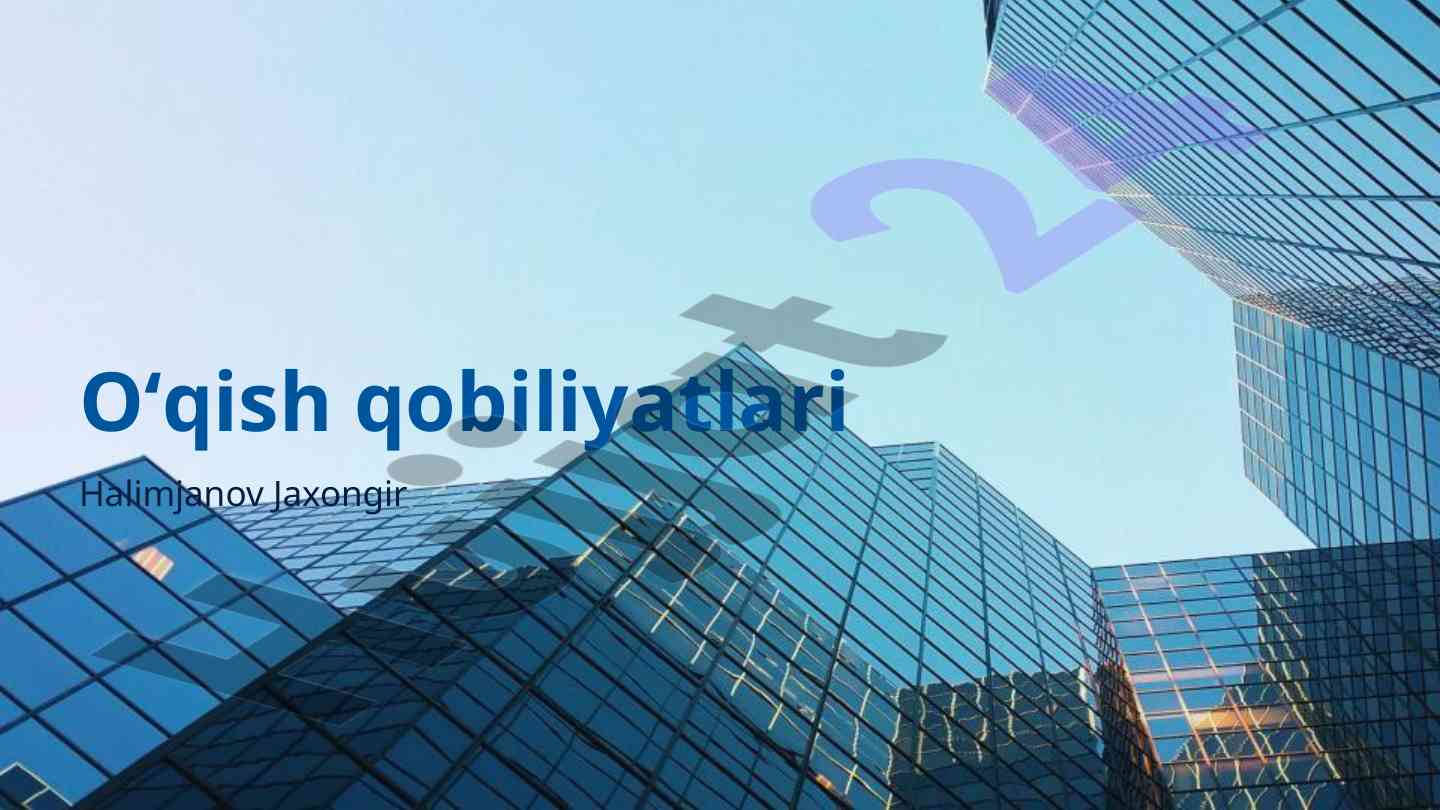 O'qish qobiliyatlari turlari va ahamiyati