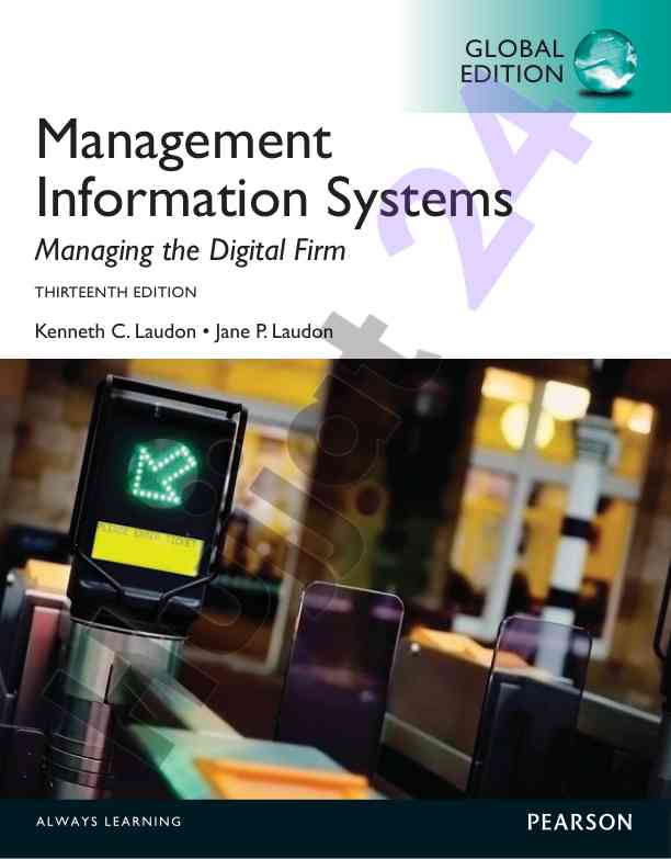 Management information systems managing digital firms