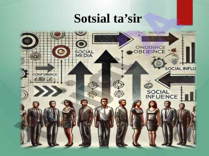 Sotsial ta’sir nazariyalari va eksperimentlar