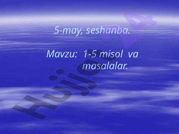 Matematika masalari va ularni yechish usullari