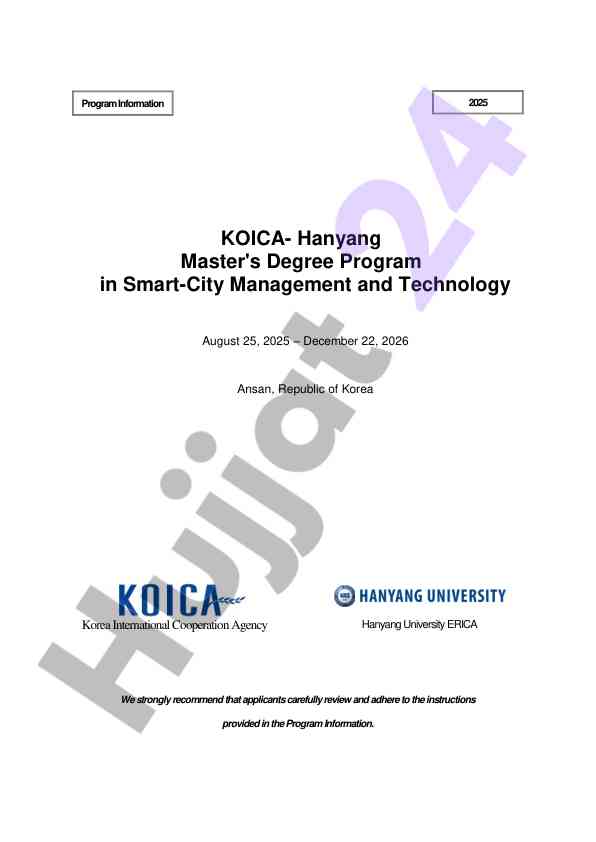 Smart-city management and technology program overview