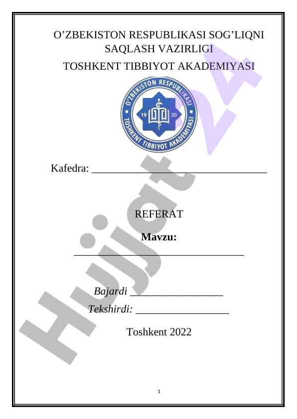 Bosh miya tuzilishi va funksiyalari haqida referat