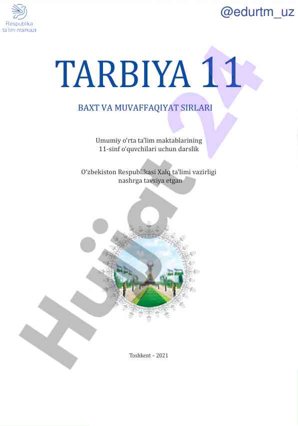 11-sinf o‘quvchilari uchun tarbiya darsligi