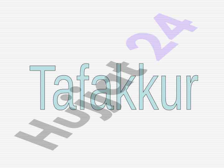 Tafakkur va uning nerve-fiziologik asoslari