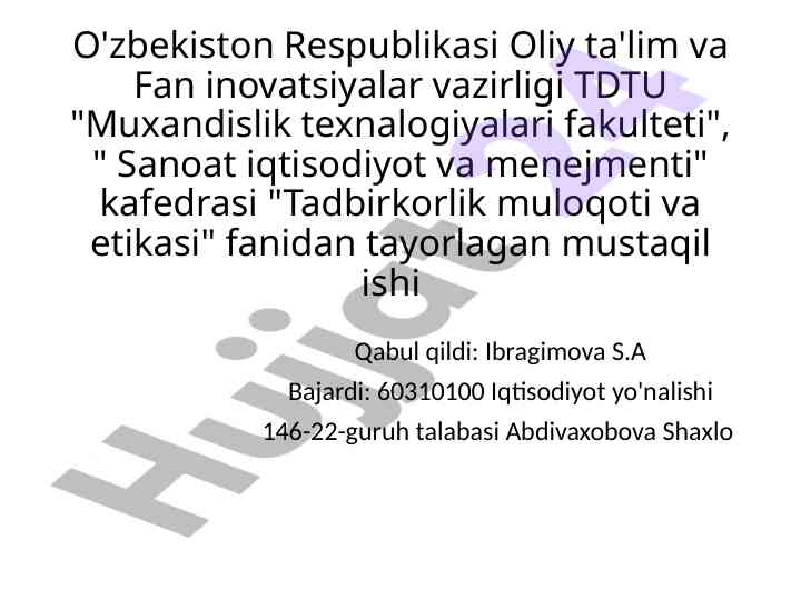 Yaponiya davlati iqtisodiyoti va biznes madaniyati