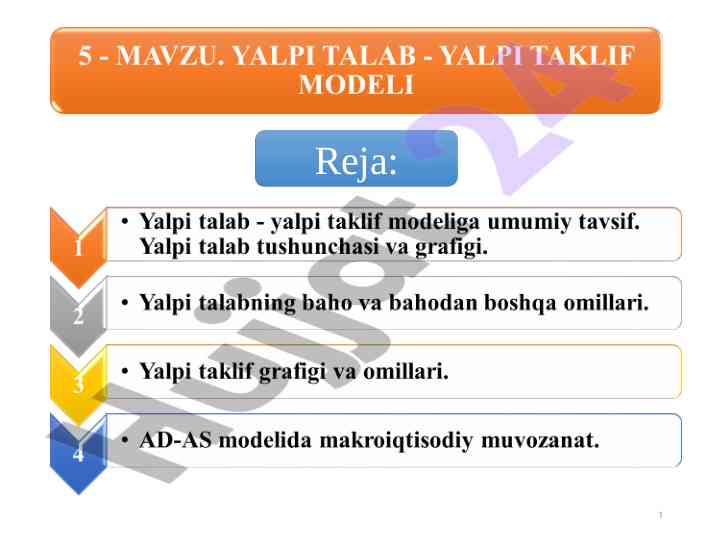 Yalpi talab - yalpi taklif modeli tahlili