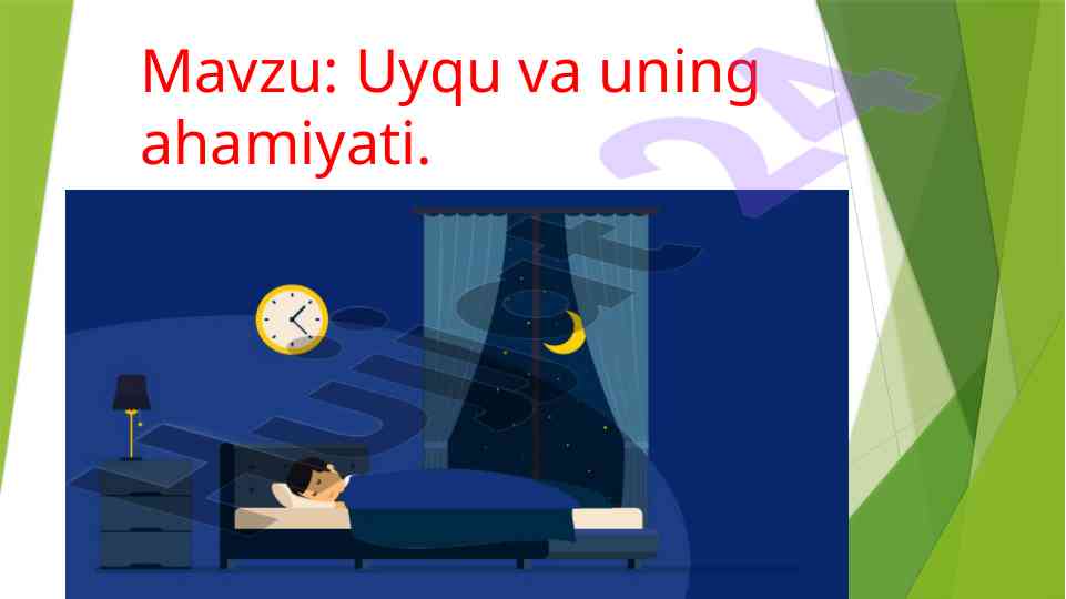 Uyqu va uning ahamiyati: fiziologik jarayonlar