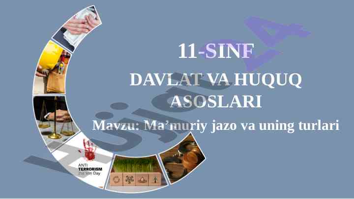 Ma’muriy javobgarlik turlari va xususiyatlari