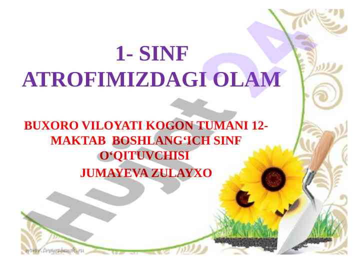 Yozgi ta’tilda tabiat qoynida dam olish