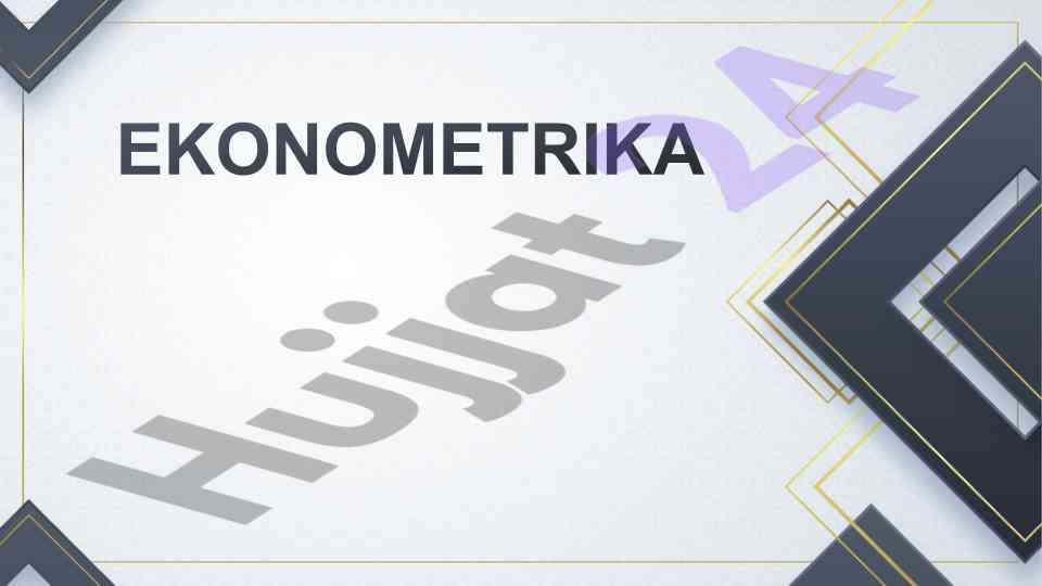 Iqtisodiy prognozlashda ekonometrik modellar