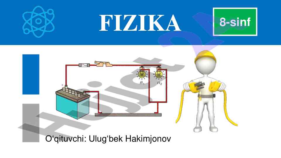 Elektr toki ta'sirida iste'molchilarning qizishi