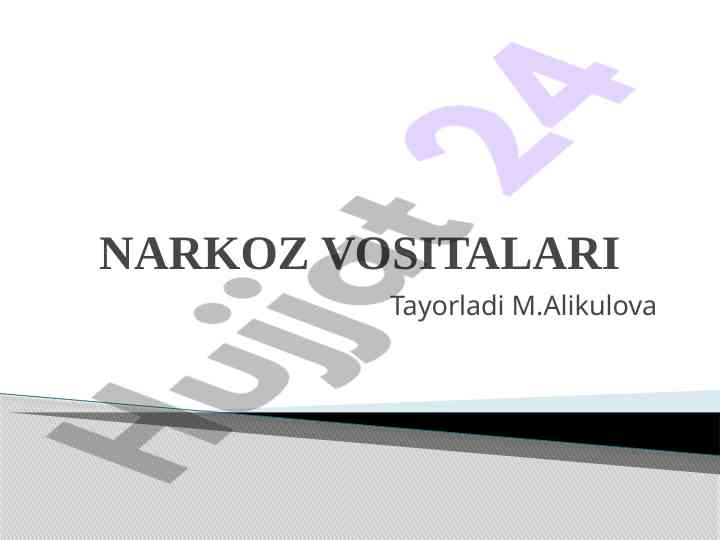 Narkoz vositalari va ularning ta’sir mexanizmi