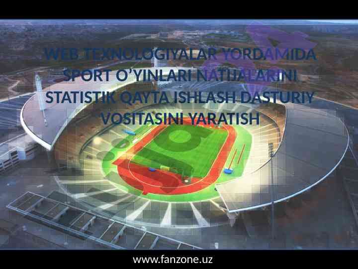 Sport o’yinlari natijalarini statistika qayta ishlash
