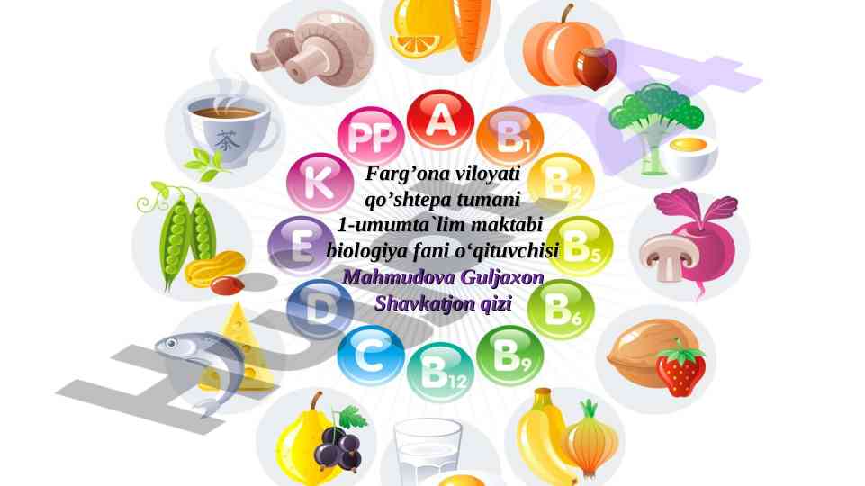 Biologiya darsida vitaminlar va ularning ahamiyati