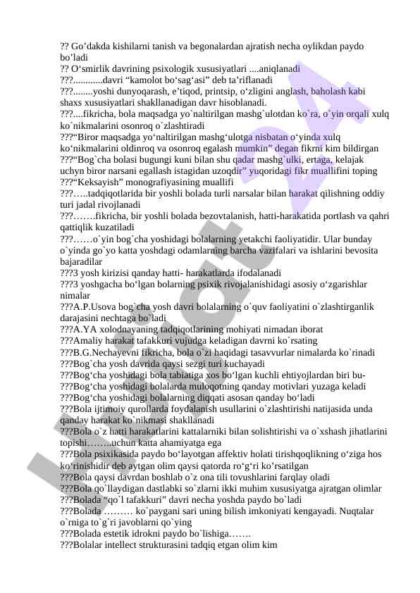 O'yin orqali o'zlikni anglash va tarbiyasi