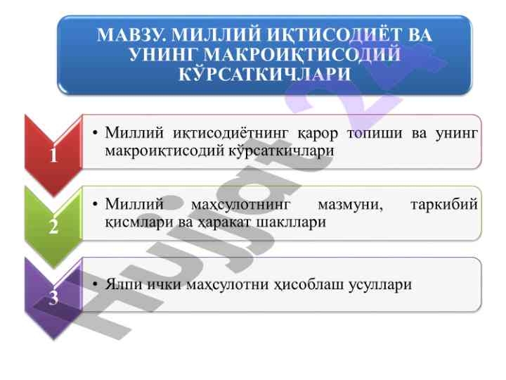 Нархи махсулотлар истеъмоли индекси тўғрисида маълумот