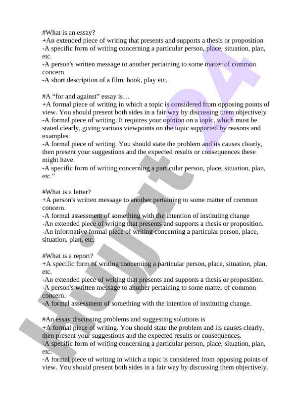 Essays and letters writing techniques