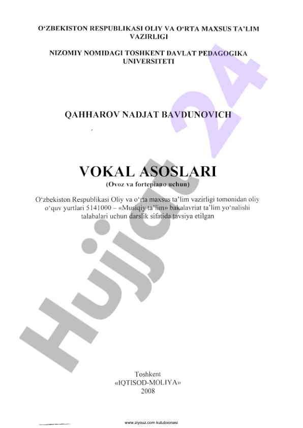 Vokal asoslari ovoz va fortepiano uchun