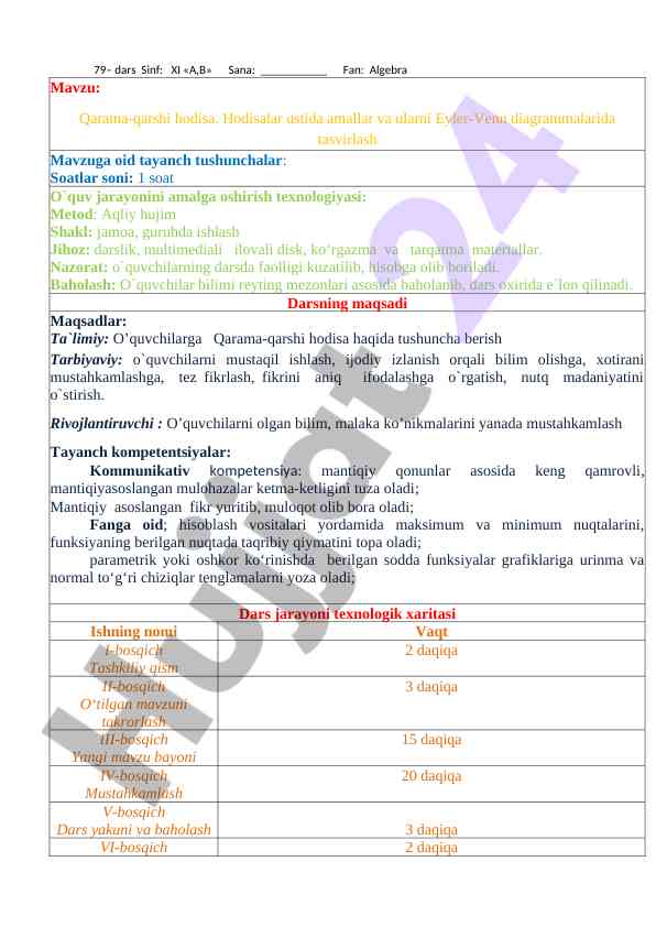 Qarama-qarshi hodisa va eyler-venn diagrammalari