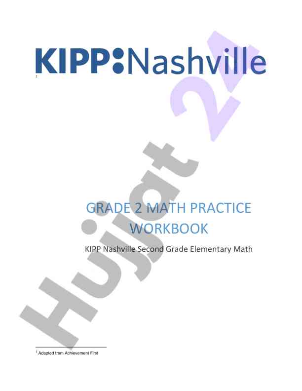 Grade 2 math practice workbook overview and guidelines