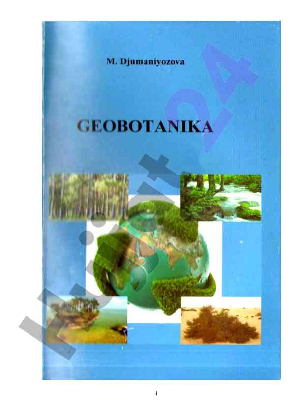 Fitotsenoz, o‘simoq va ekologiya asoslari