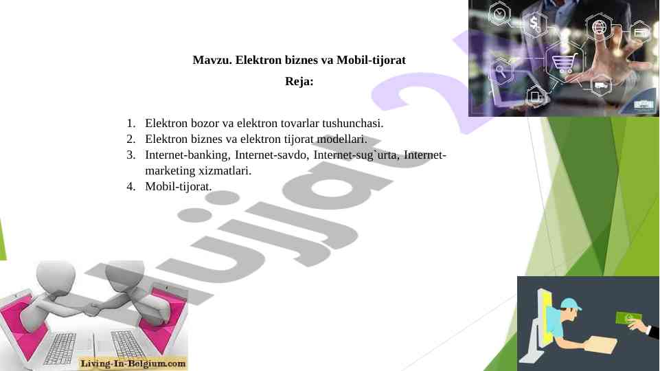 Elektron biznes va mobil-tijorat tushunchalari